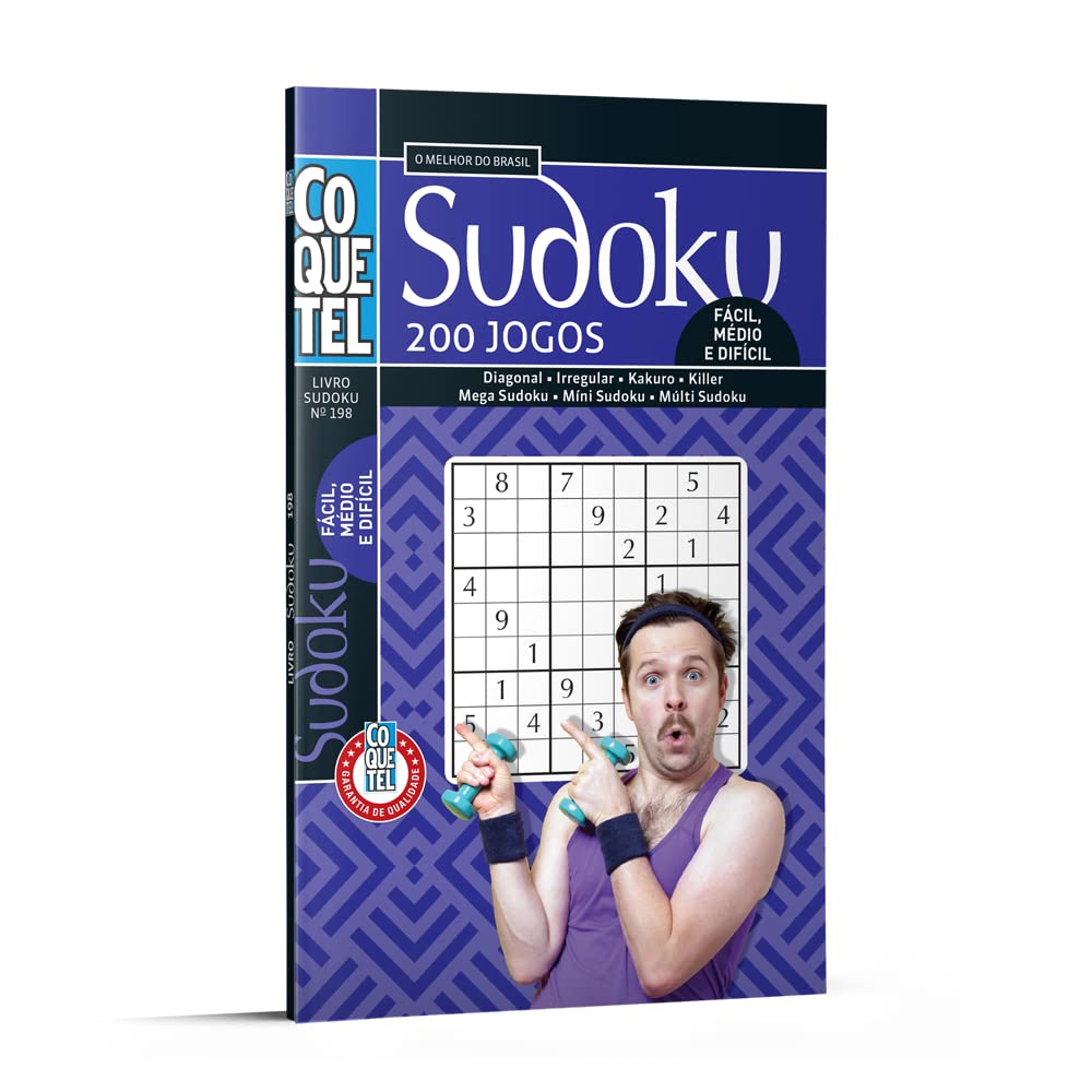 3 Livros Sudoku Só Números Grandes Médio/difícil