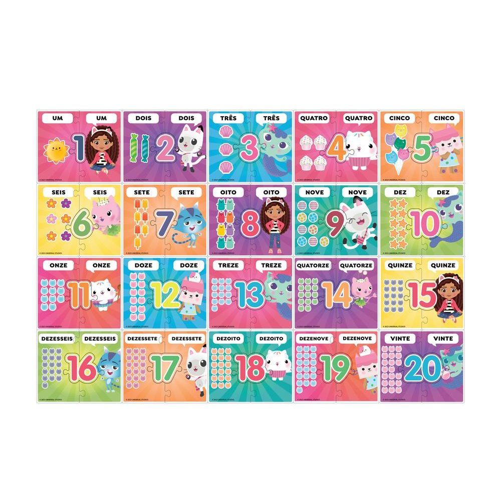 Kit de Jogos para Alfabetização Numeros Cores Palavras - Pais e