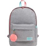 mochila com alça academie dots cinza