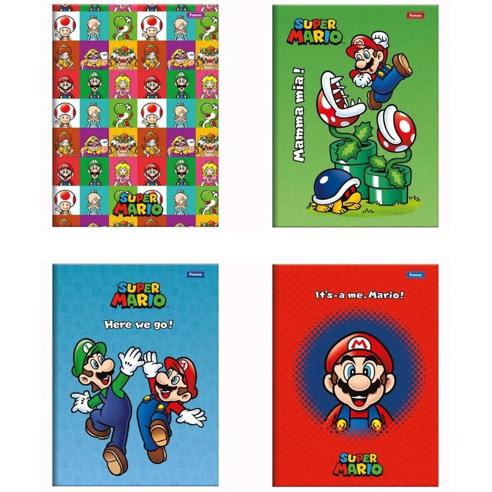 17 artes jogo Mario para caneca (Super nintendo)
