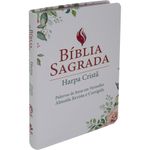 bíblia sagrada letra grande com harpa cristã - capa semiflexível ilustrada