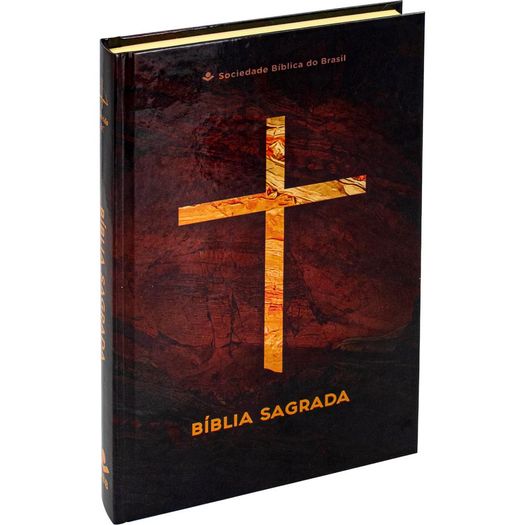 bíblia sagrada almeida revista e corrigida - capa cruz