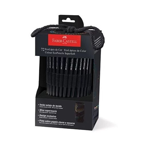 lápis de cor 72 cores supersoft ecolápis com estojo de tecido lápis de cor 72 cores supersoft ecolápis com estojo de tecido
