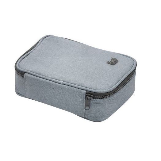 estojo box jeans cinza estojo box jeans cinza