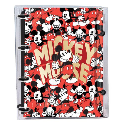 caderno fichário universitário 144 folhas mickey mouse