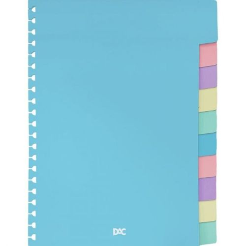 divisória para caderno smart colegial 10 divisórias coloridas dac