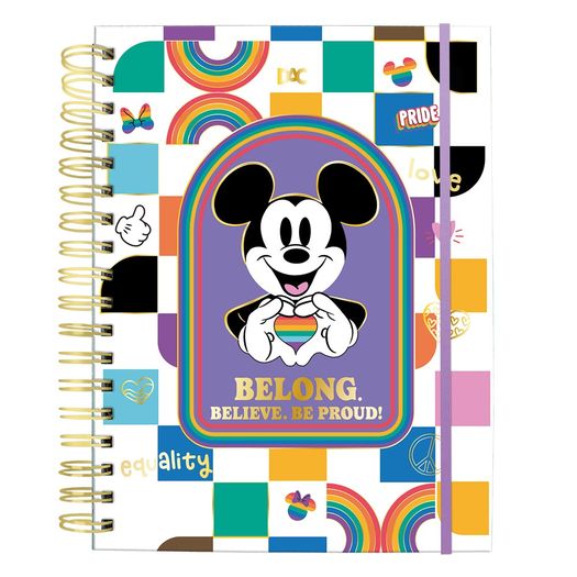 caderno universitário smart disney pride mickey/minnie 80 folhas dac caderno universitário smart disney pride mickey/minnie 80 folhas dac