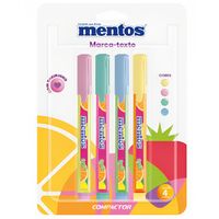 caneta-marca-texto-destaq-mentos-4-cores-pastel-compactor-blister