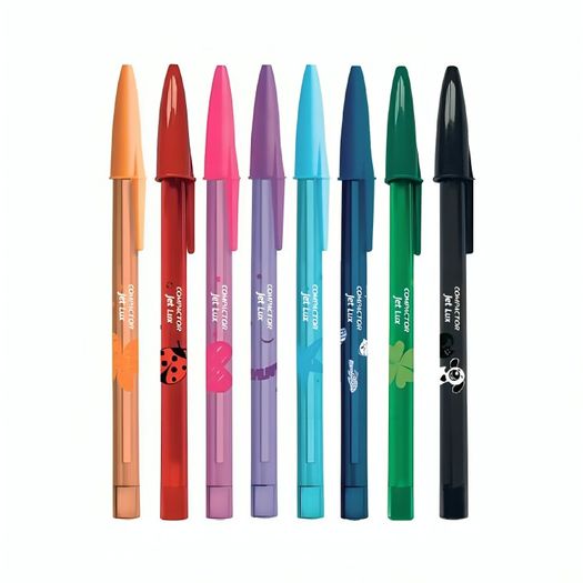 caneta esferográfica 8 cores jetlux caneta esferográfica 8 cores jetlux