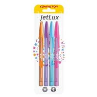 caneta-esferografica-1.0mm-4-cores-jetlux-compactor-blister