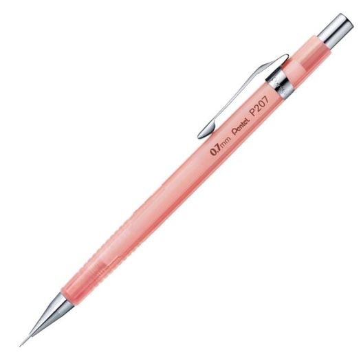 lapiseira 0,7mm sharp clena rosa transparente p207cl-ppb pentel avulso lapiseira 0,7mm sharp clena rosa transparente p207cl-ppb pentel avulso