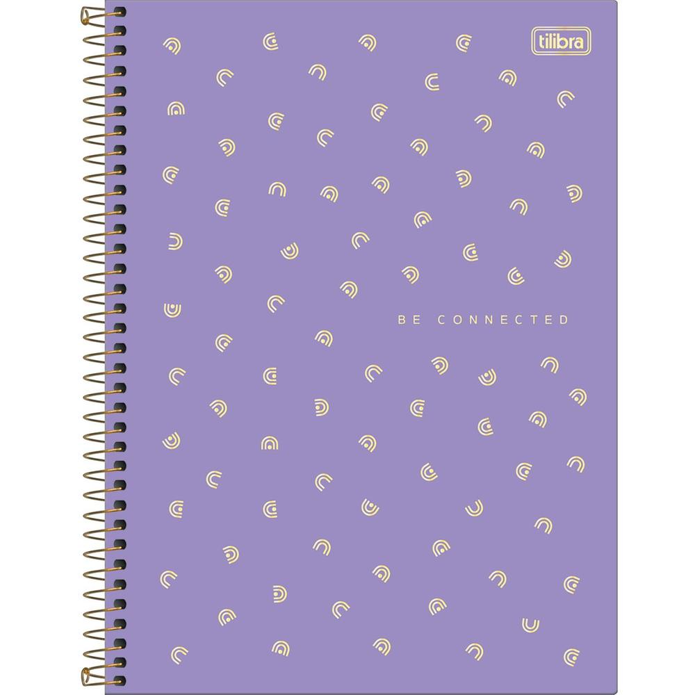 Caderno Espiral Capa Dura Universitário 1 Matéria Mellow 80 Folhas