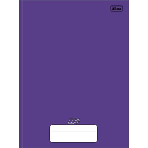 caderno brochurão 96 folhas capa dura roxo d+