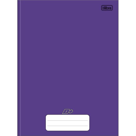caderno brochurão 96 folhas capa dura roxo d+ caderno brochurão 96 folhas capa dura roxo d+