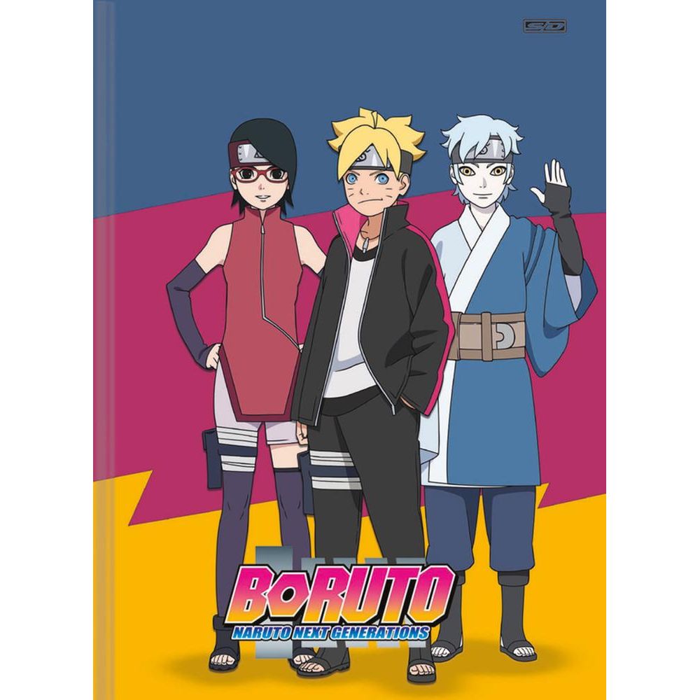 Caderno Brochura Boruto Naruto 80 Folhas 1 Matéria - SD - Shop