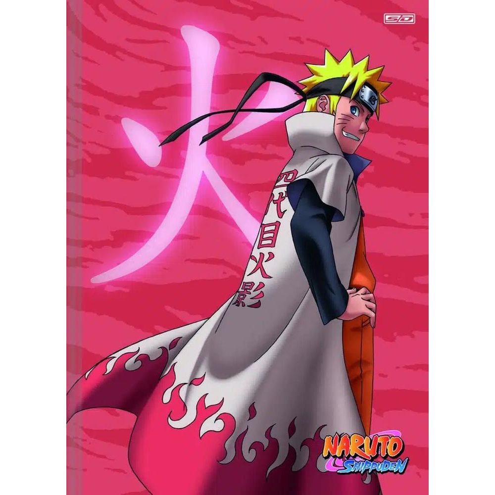 Caderno Brochura Grande CD 80 Folhas Naruto São Domingos