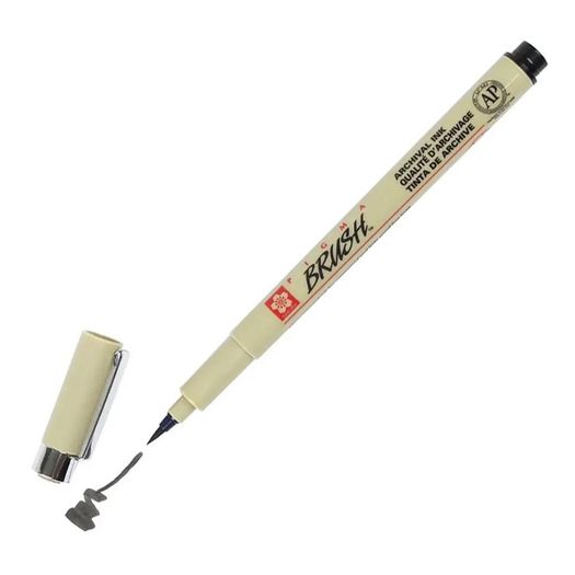 caneta nankin pigma brush preta miwa avulso caneta nankin pigma brush preta miwa avulso