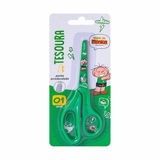 tesoura escolar cebolinha 13cm lyke tesoura escolar cebolinha 13cm lyke