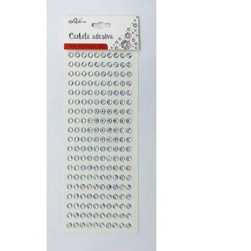 adesivo strass prata diamante