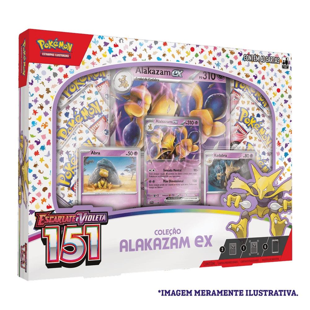 Cartas Pokemon Escarlate E Violeta 151 Box Alakazam Ex Copag