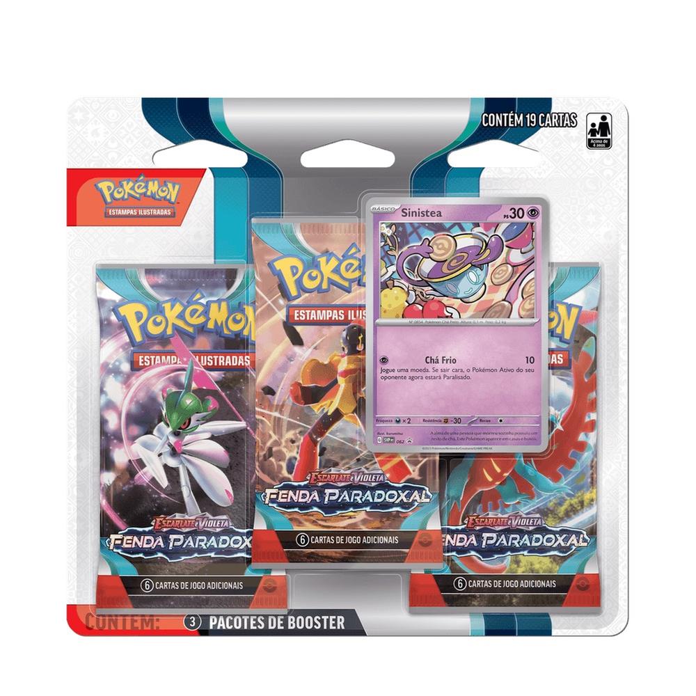 Box 18 Boosters Cards Cartas Pokémon Coleção Especial Escarlate E Violeta  151 Copag Em Português - Pokemon - #
