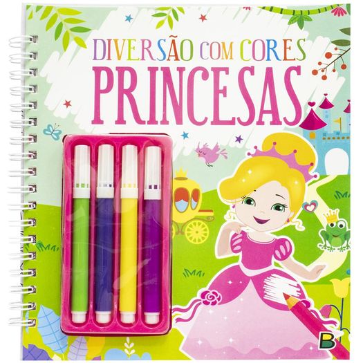 diversão com cores - princesas
