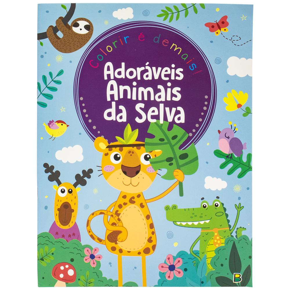 Livro de Colorir Selvagem: Animais Adoráveis para Crianças de 2 a 6 Anos  Pintarem ⋆ Loja Uiclap