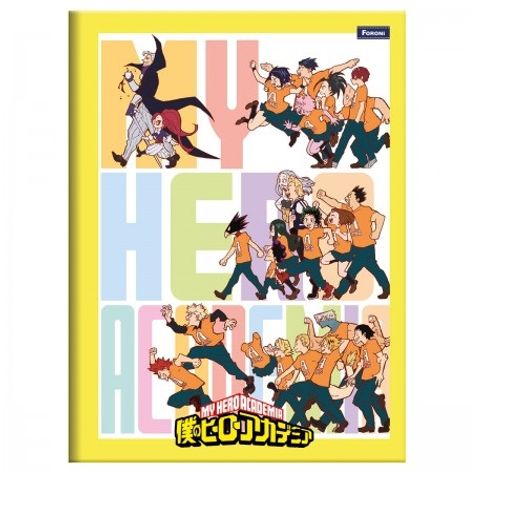 caderno brochurão 80 folhas capa dura my hero academia caderno brochurão 80 folhas capa dura my hero academia