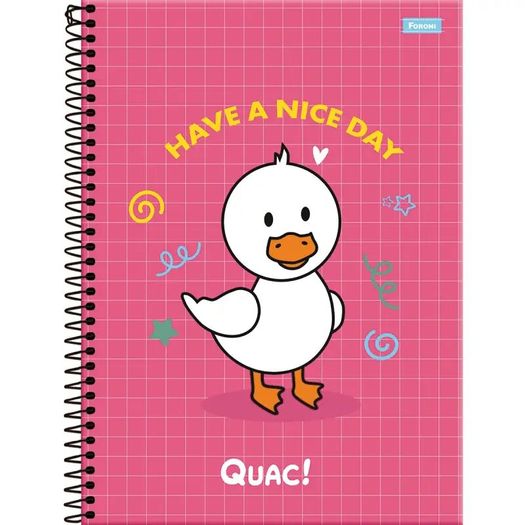 caderno universitário 1x1 80 folhas capa dura quac foroni caderno universitário 1x1 80 folhas capa dura quac foroni
