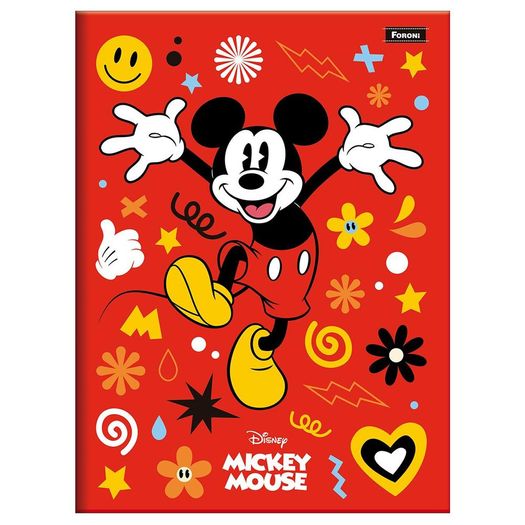 caderno brochurão 80f capa dura mickey mouse caderno brochurão 80f capa dura mickey mouse