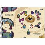 caderno-cartografia-80-folhas-capa-dura-among-us caderno-cartografia-80-folhas-capa-dura-among-us