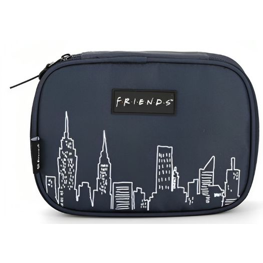estojo box friends azul escuro luxcel