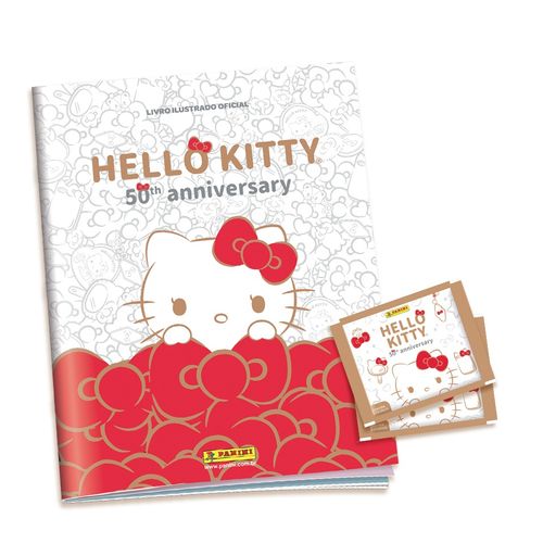 hello kitty 2024 - kit c/ 1 album brochura + 6 envelopes