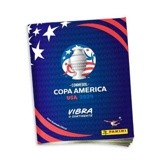 copa america 2024 - kit c/ 1 album brochura + 6 envelopes copa america 2024 - kit c/ 1 album brochura + 6 envelopes