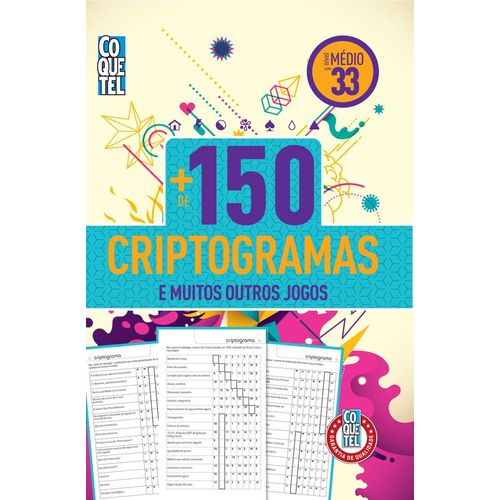 mais de 150 criptogramas - nível médio - livro 33