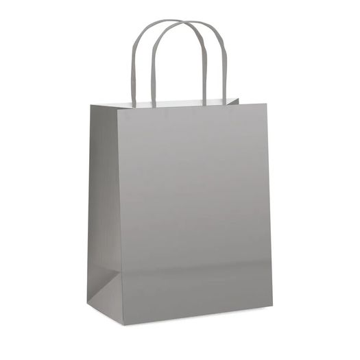 sacola para presente prata fosco grande sacola para presente prata fosco grande