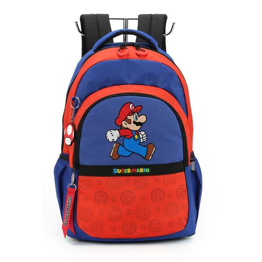 mochila com alça super mario azul mochila com alça super mario azul