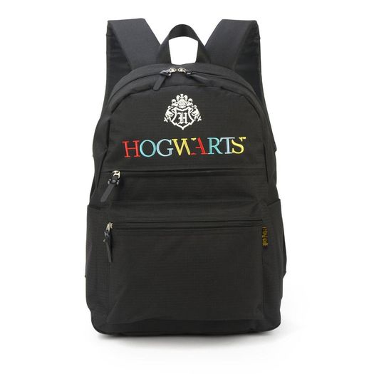 mochila com alça harry potter hogwarts preta luxcel mochila com alça harry potter hogwarts preta luxcel