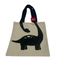 sacola tecido ecobag dino 30x32cm happy bee