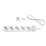protetor eletrônico 5 tomadas wi-fi branco (ews 305) - intelbras