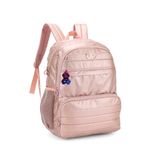 mochila com alça notebook ouro rosa mochila com alça notebook ouro rosa