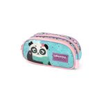 estojo duplo up4you panda verde e rosa