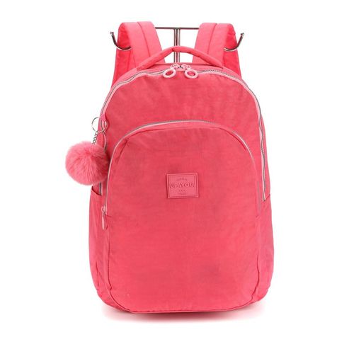 mochila com alça up4you crinkle salmão luxcel