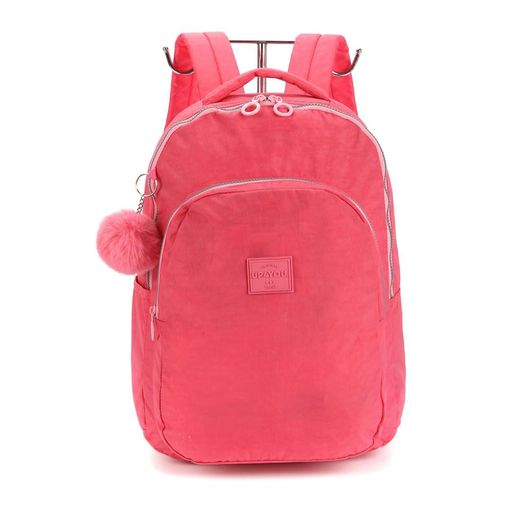 mochila com alça up4you crinkle salmão luxcel mochila com alça up4you crinkle salmão luxcel