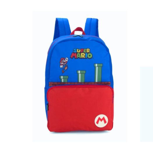 mochila com alça super mario game mochila com alça super mario game