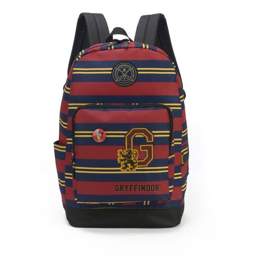 mochila com alça harry potter gryffindor listrada vinho mochila com alça harry potter gryffindor listrada vinho