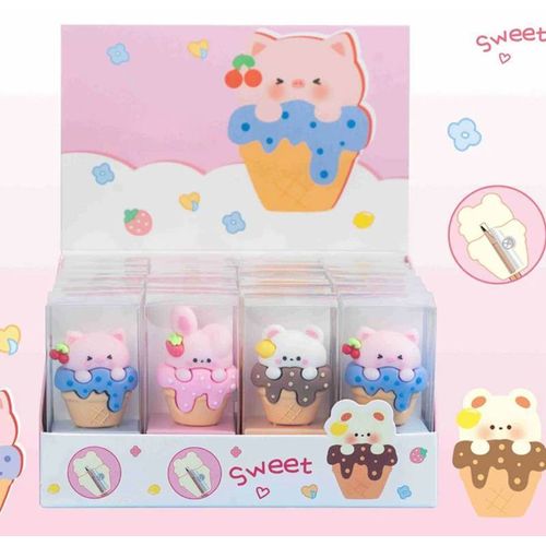 apontador bichinho sorvete diversos modelos