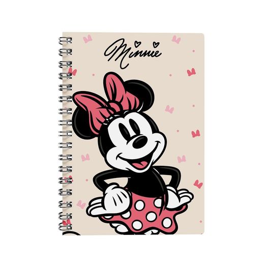 caderno universitário 1x1 80 folhas capa dura minnie retrô caderno universitário 1x1 80 folhas capa dura minnie retrô
