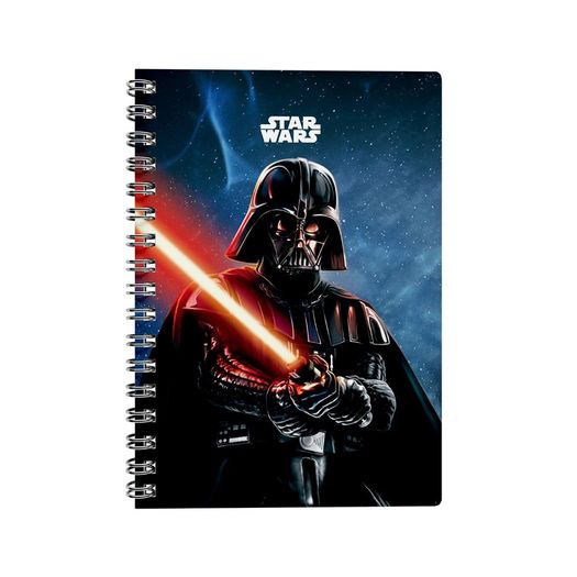 caderno universitário 1x1 80 folhas capa dura star wars caderno universitário 1x1 80 folhas capa dura star wars
