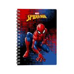 caderno universitário 1x1 80f capa dura spider man vermelho wire-o culturama caderno universitário 1x1 80f capa dura spider man vermelho wire-o culturama